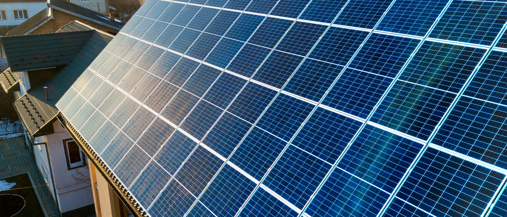 Residential solar panels installed on a home rooftop for efficient power generation.