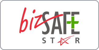 bizSAFE STAR certification badge for workplace safety accreditation in Singapore.